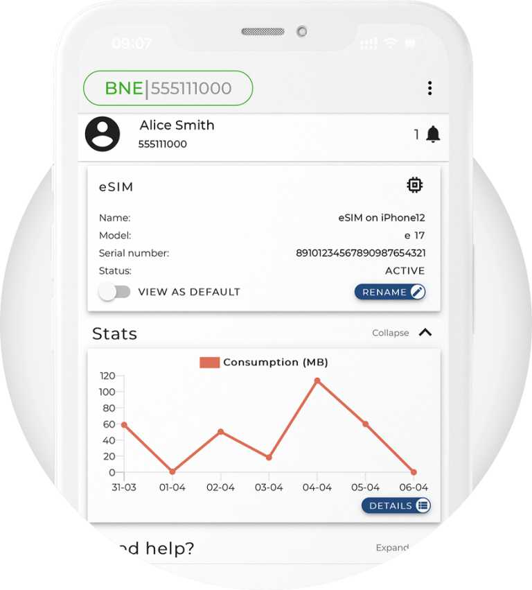 Track your data usage