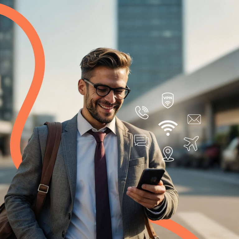 Business professional using BNESIM